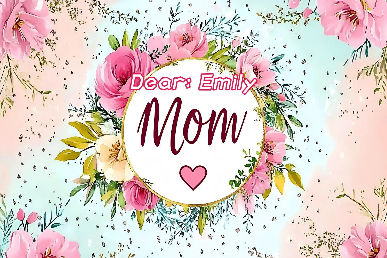 Backdrops For Mother's Day Pastel Bloom Floral Customized Backdrop UK GQ3-198