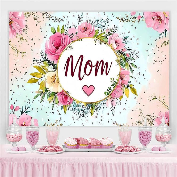 Backdrops For Mother's Day Pastel Bloom Floral Customized Backdrop UK GQ3-198
