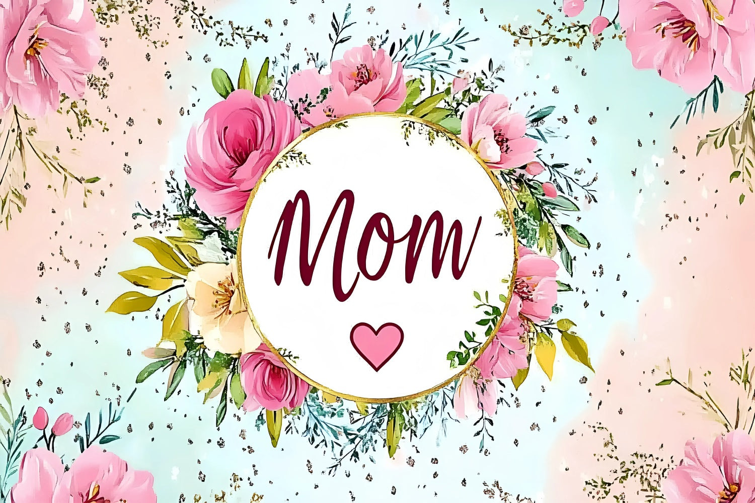 Backdrops For Mother's Day Pastel Bloom Floral Customized Backdrop UK GQ3-198