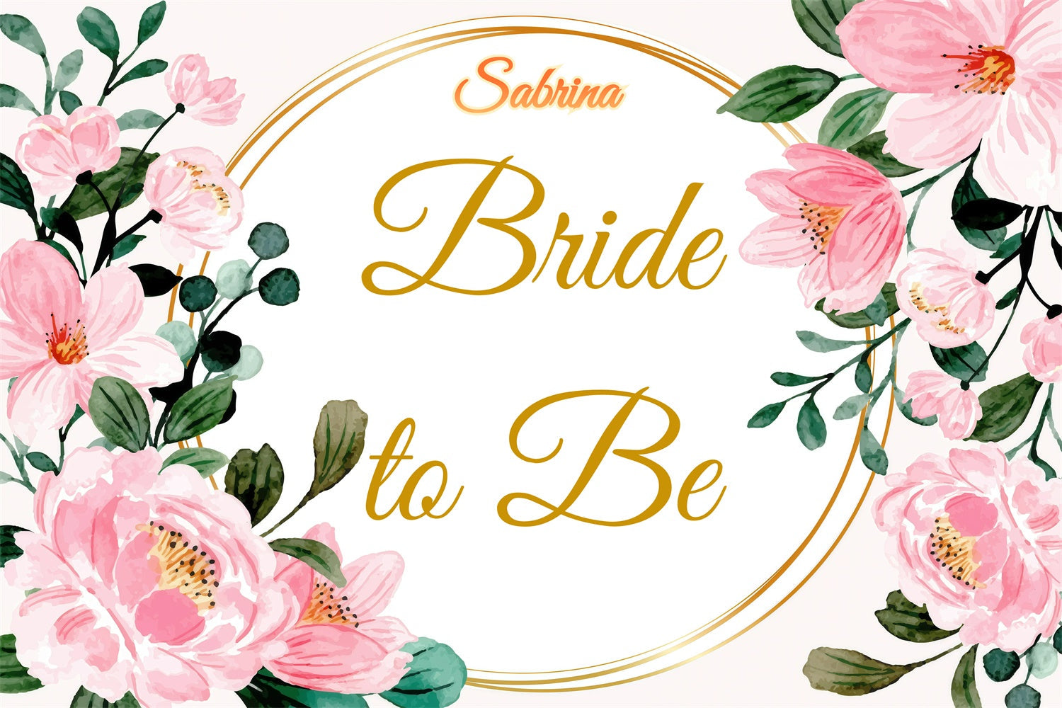 Personalized Backdrop For Bridal Shower Romantic Peony Wreath Backdrop UK GQ3-220