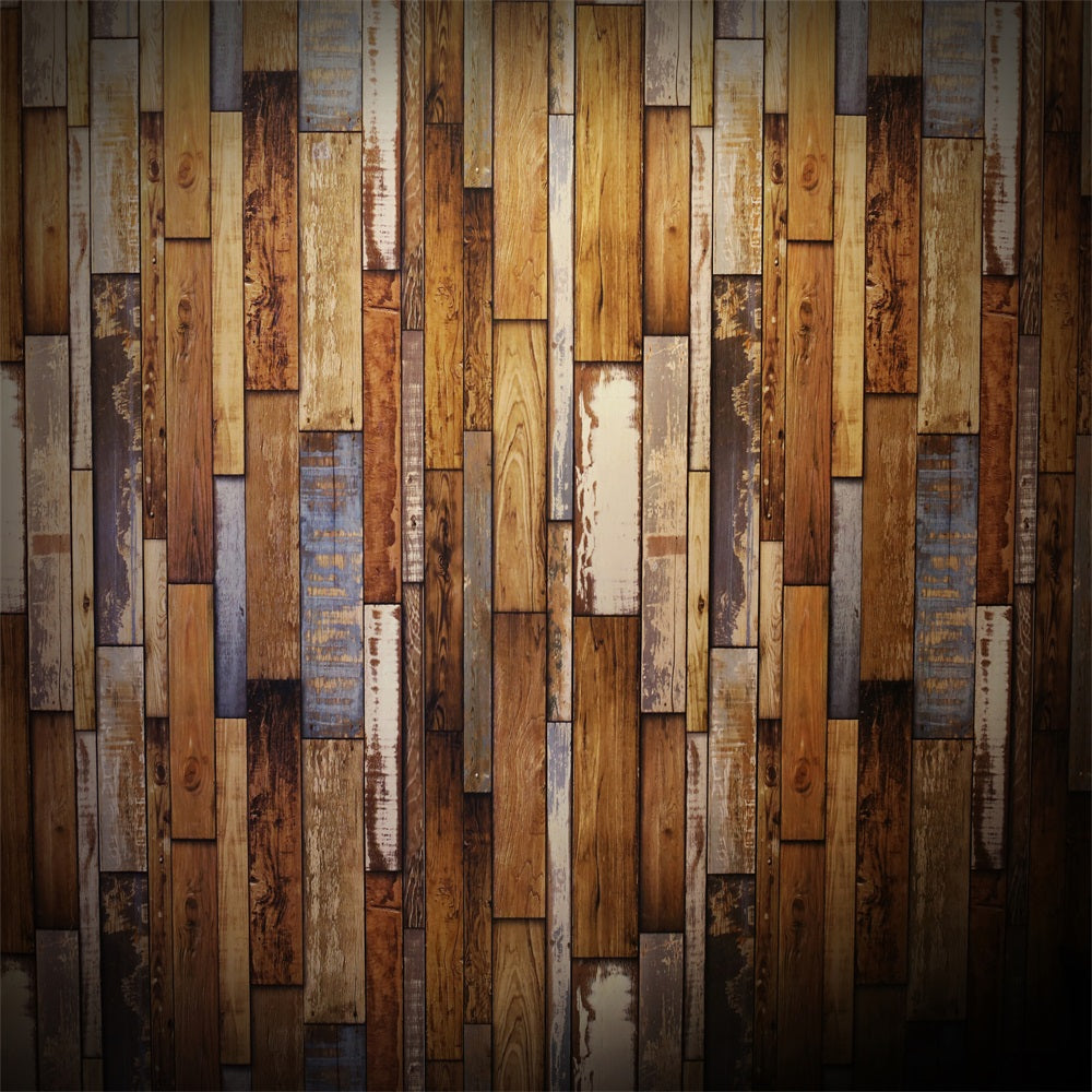 Dark Wood Backdrop Patchwork Wall Backdrop UK GQ4-105