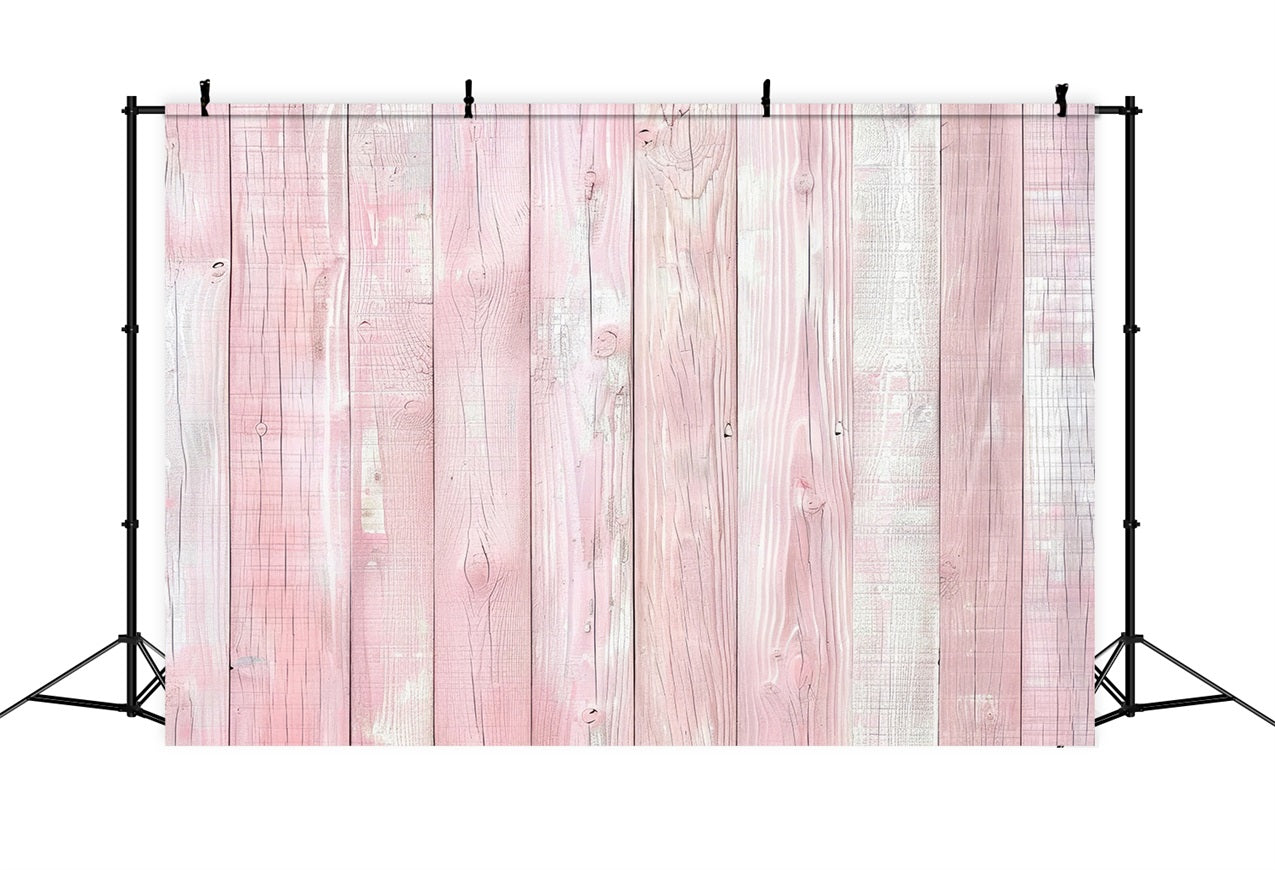 Rustic Wood Backdrop Vintage Pink Washed Backdrop UK GQ4-106
