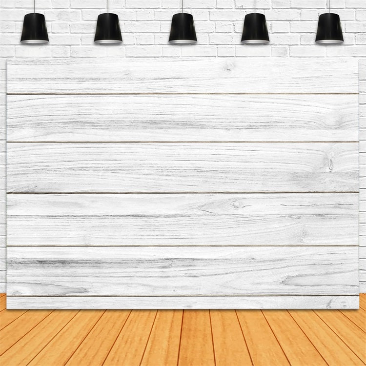 White Wood Backdrop Minimalist White Backdrop UK GQ4-107