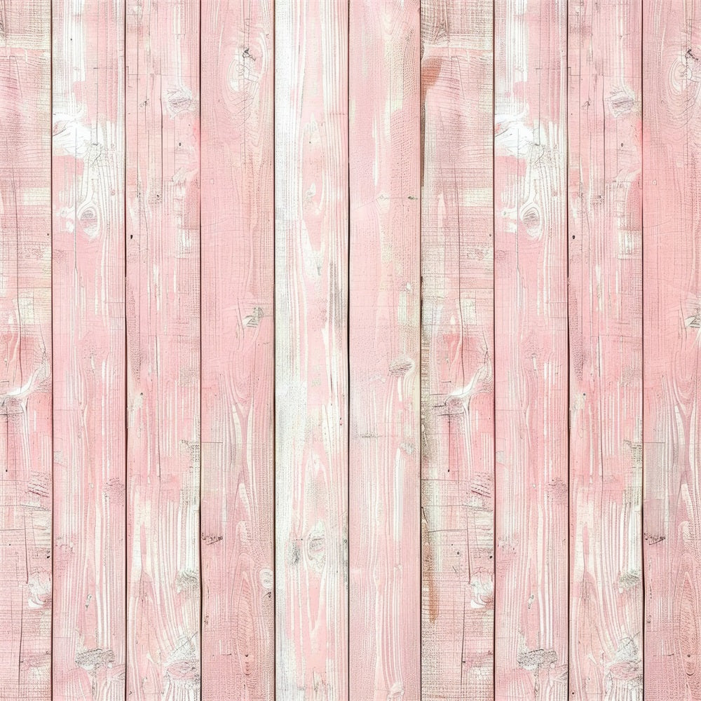 Wood Photography Backdrop Romantic Pink Backdrop UK GQ4-114