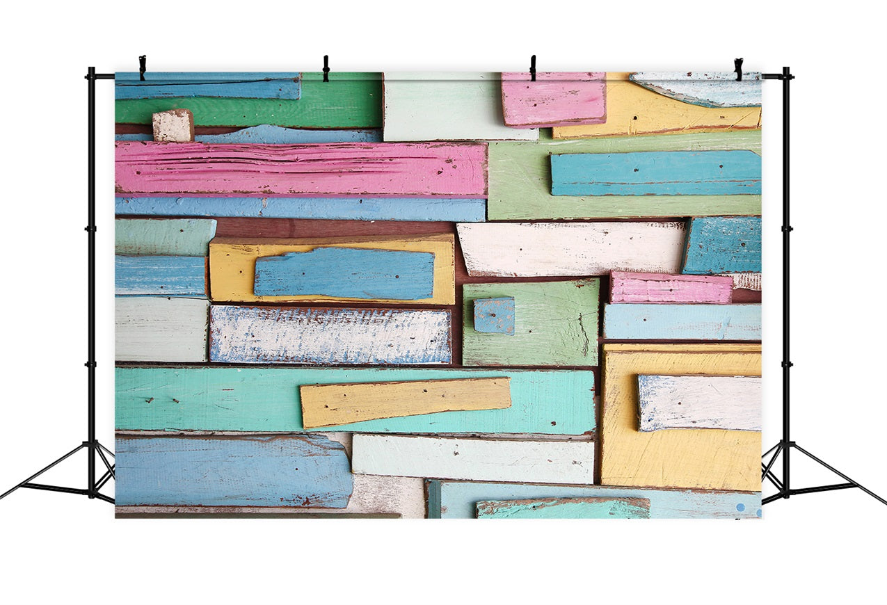 Wood Panel Backdrop Painted Timber Plank Backdrop UK GQ4-115