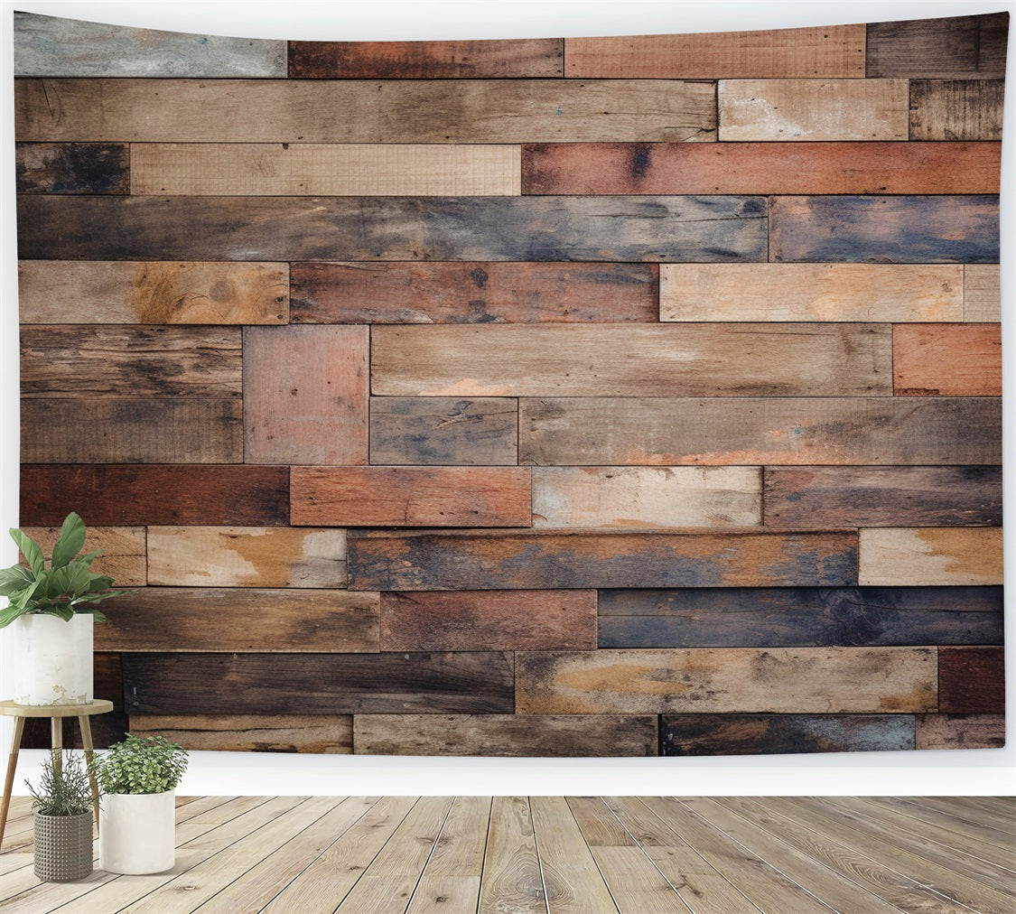 Wood Panel Backdrop Neutral Brown Backdrop UK GQ4-119