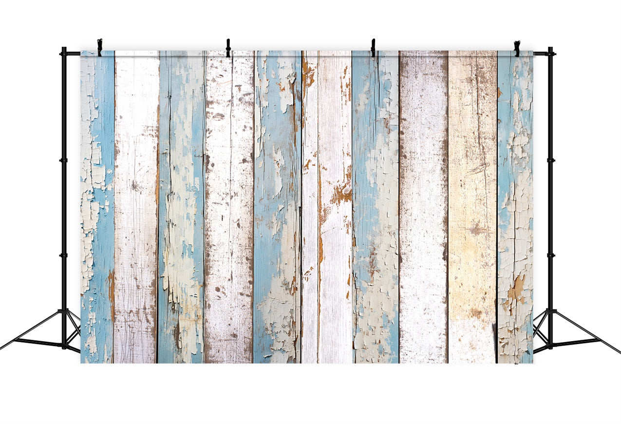 Wood Backdrops Blue White Peeling Backdrop UK GQ4-121
