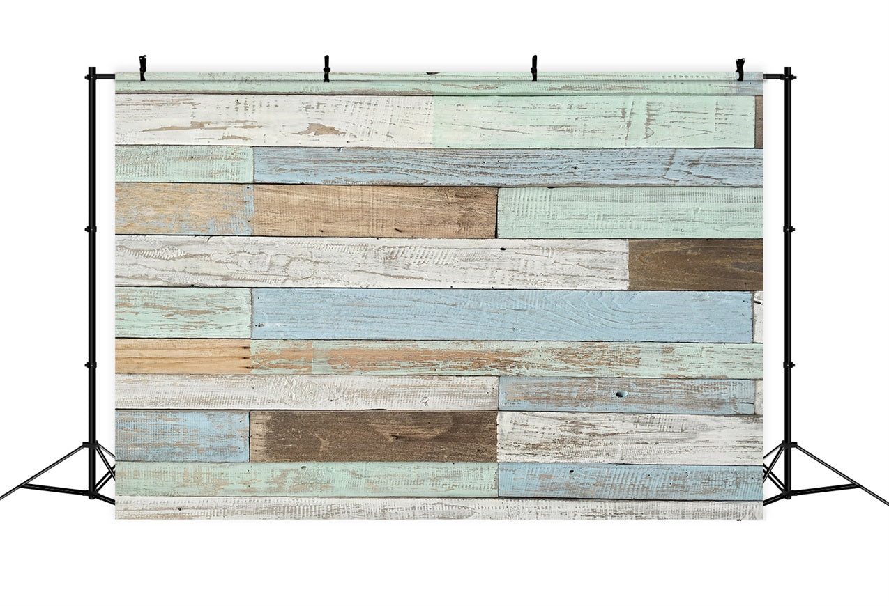 Rustic Wood Backdrop Ocean Inspired Backdrop UK GQ4-123