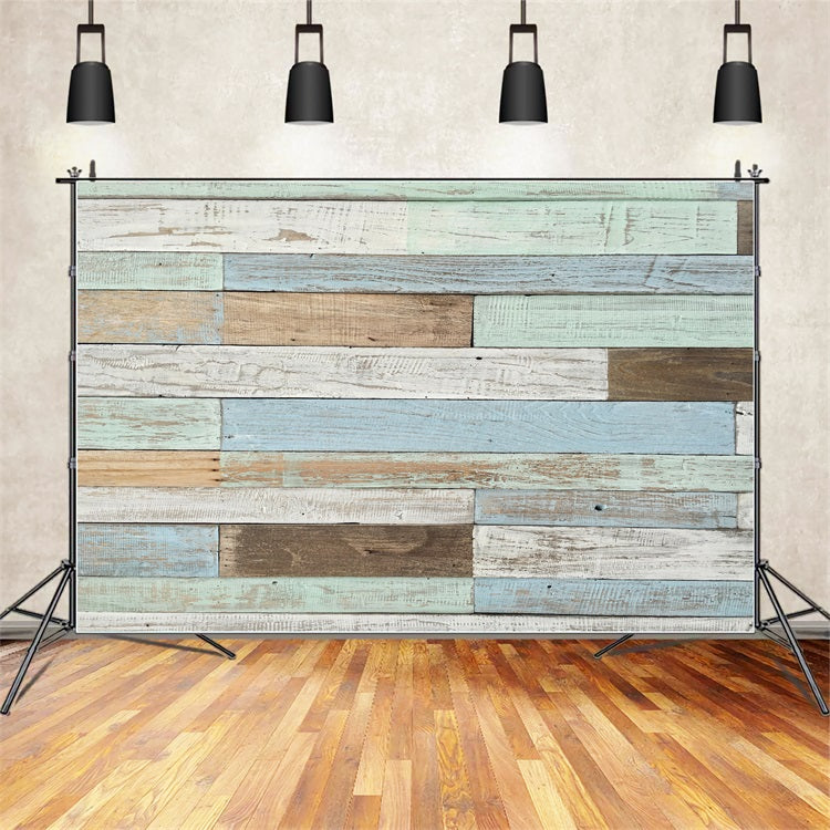 Rustic Wood Backdrop Ocean Inspired Backdrop UK GQ4-123