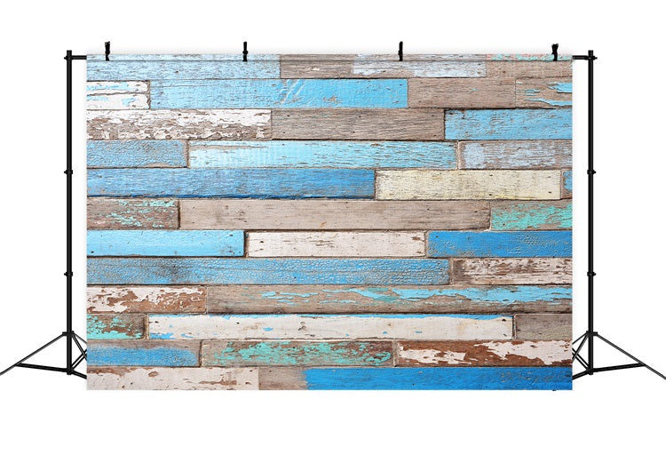 Wooden Backdrop Painted Coastal Backdrop UK GQ4-126