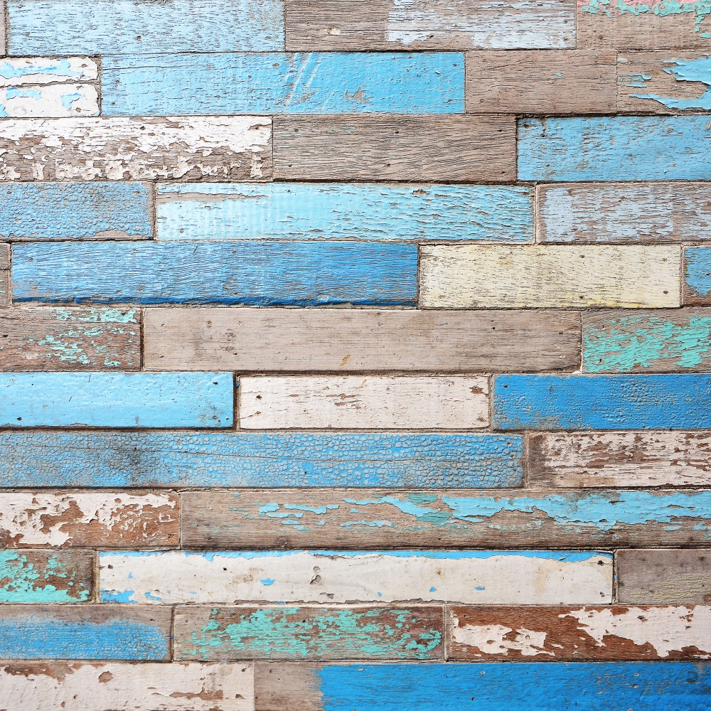 Wooden Backdrop Painted Coastal Backdrop UK GQ4-126