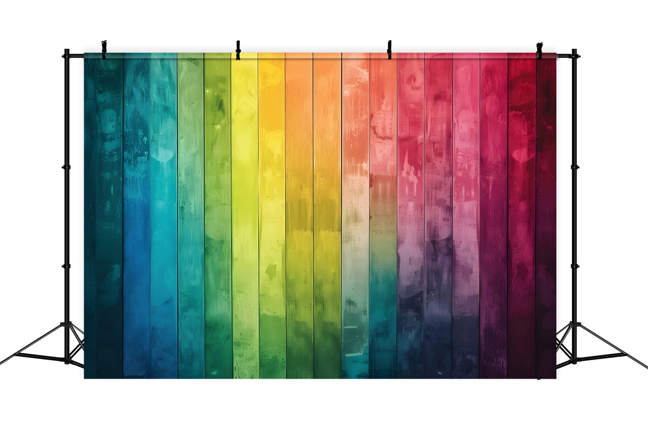 Wood Backdrop Vibrant Multicolor Backdrop UK GQ4-129