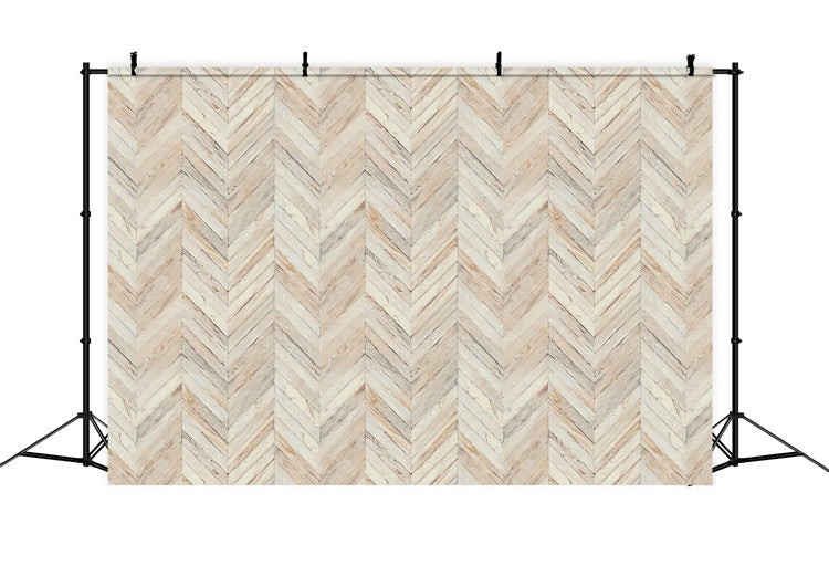 Wood Photography Backdrop Beige Chevron Backdrop UK GQ4-131