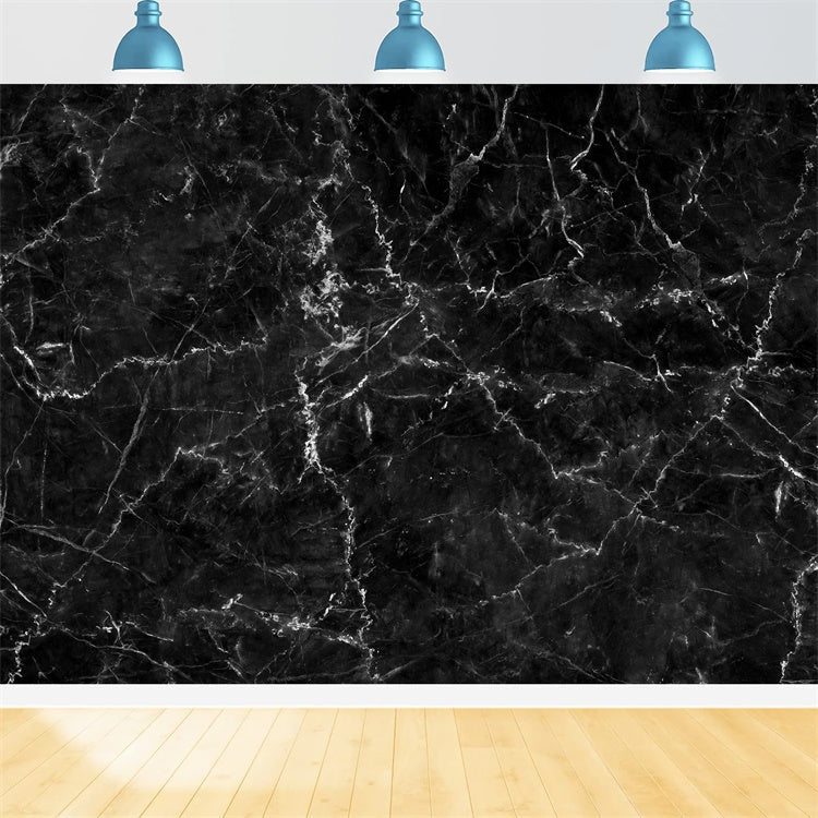 Black Marble Backdrop Black Marble White Vein Backdrop UK GQ4-133