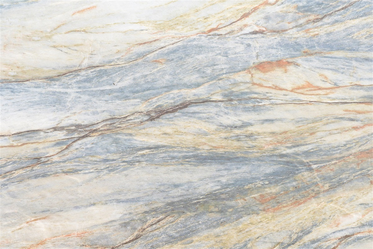 Marble Photography Backdrop Blue Beige Abstract Backdrop UK GQ4-134