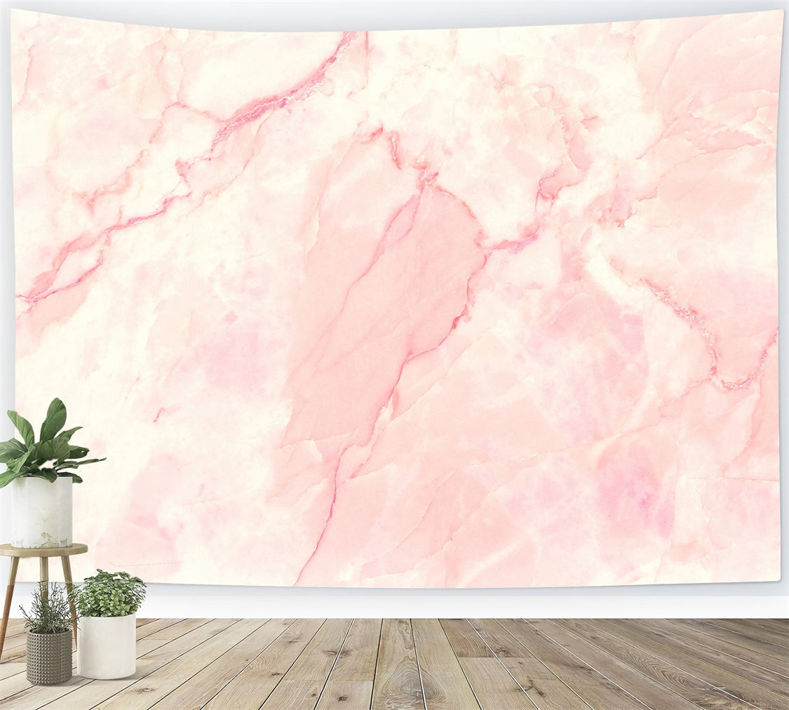 Pink Marble Backdrop Elegant Pale Pink Photography Backdrop UK GQ4-139