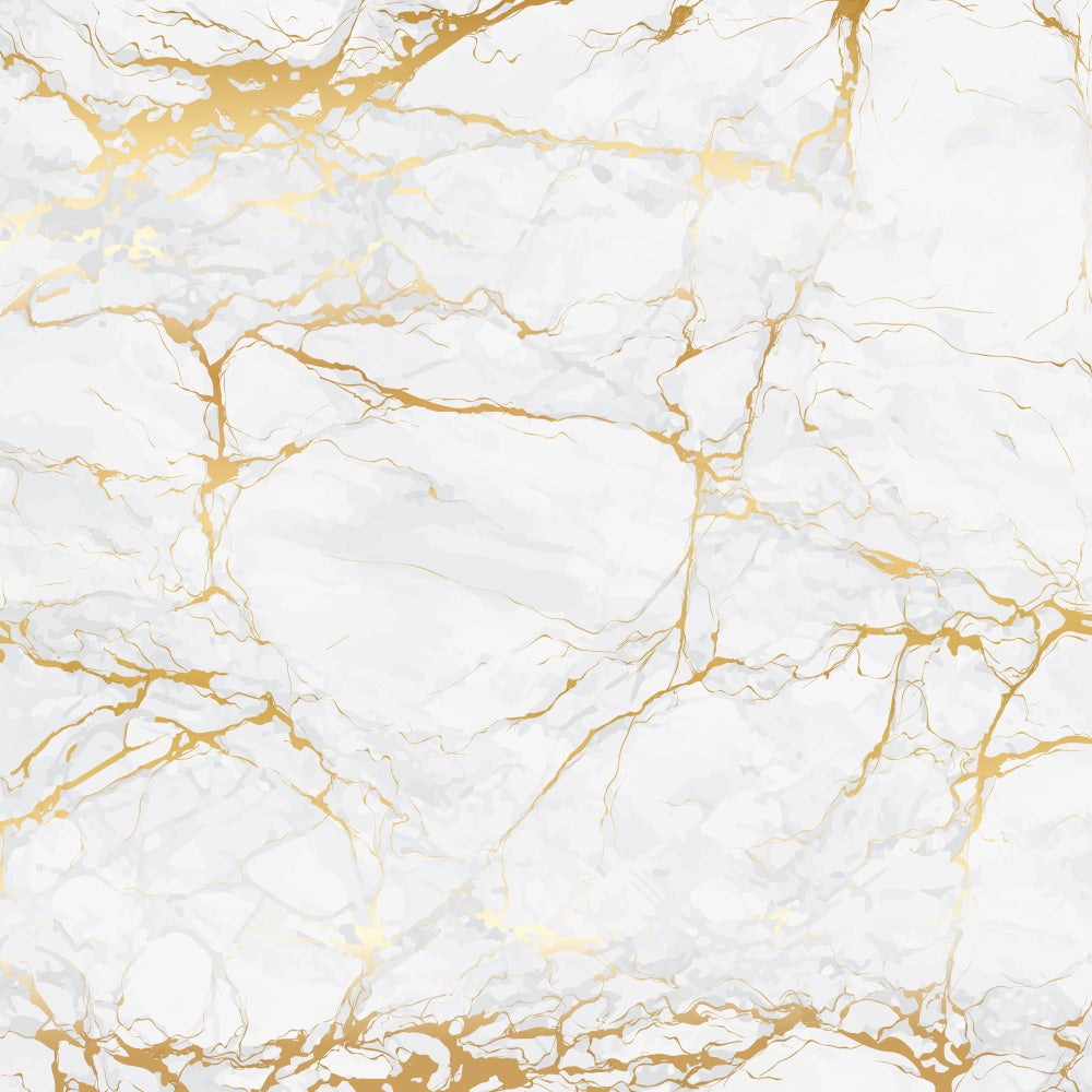 Marble Photography Backdrop White Marble Gold Crack Backdrop UK GQ4-145