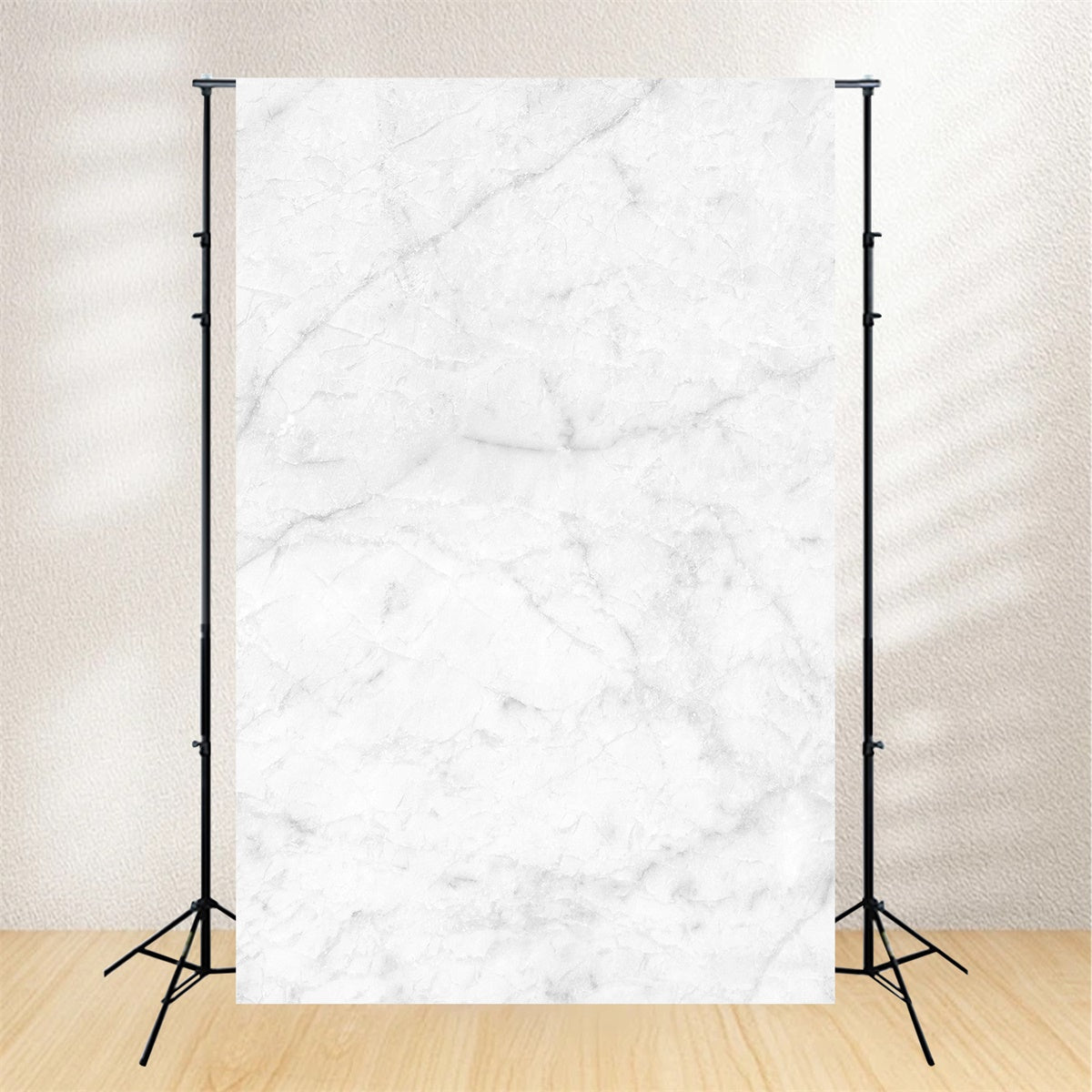Marble Photography Backdrop Elegant Pale White Texture Backdrop UK GQ4-154