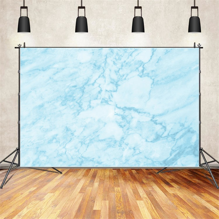 Blue Marble Backdrop Ice Blue Dreamy Pattern Backdrop UK GQ4-156
