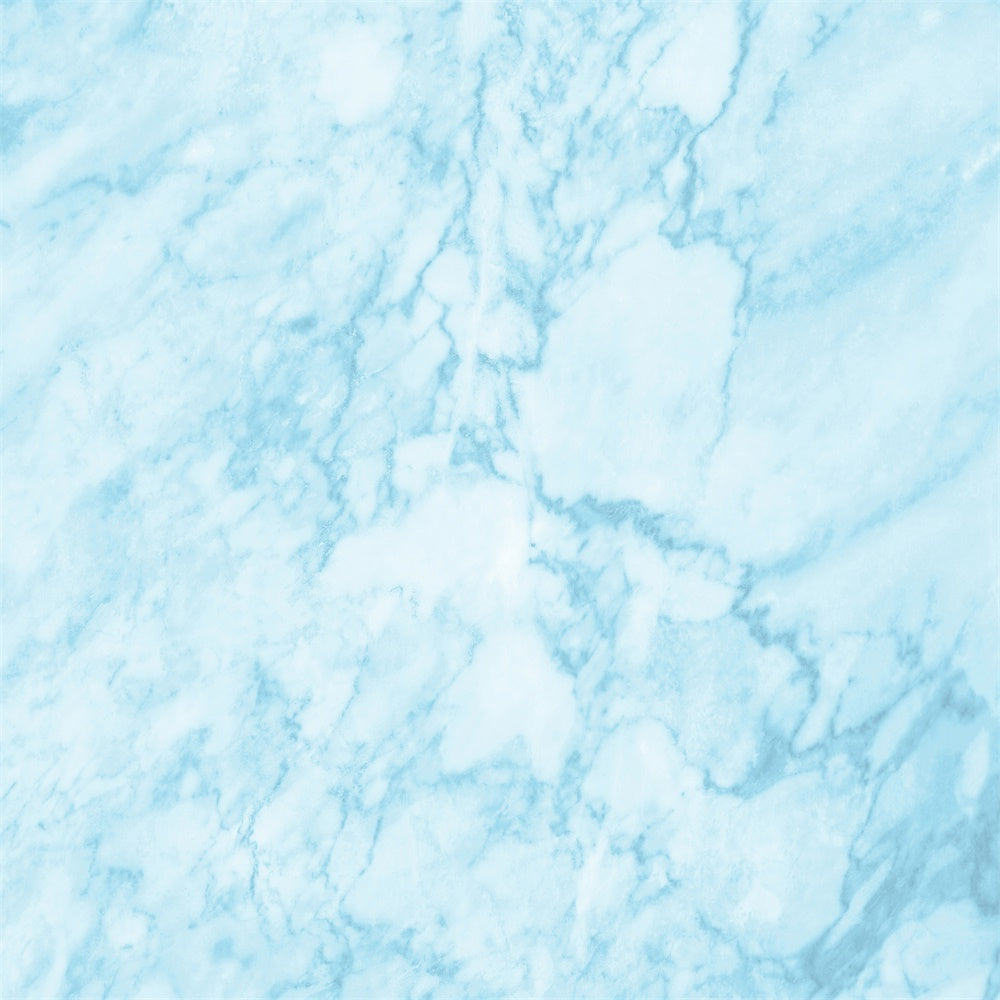 Blue Marble Backdrop Ice Blue Dreamy Pattern Backdrop UK GQ4-156