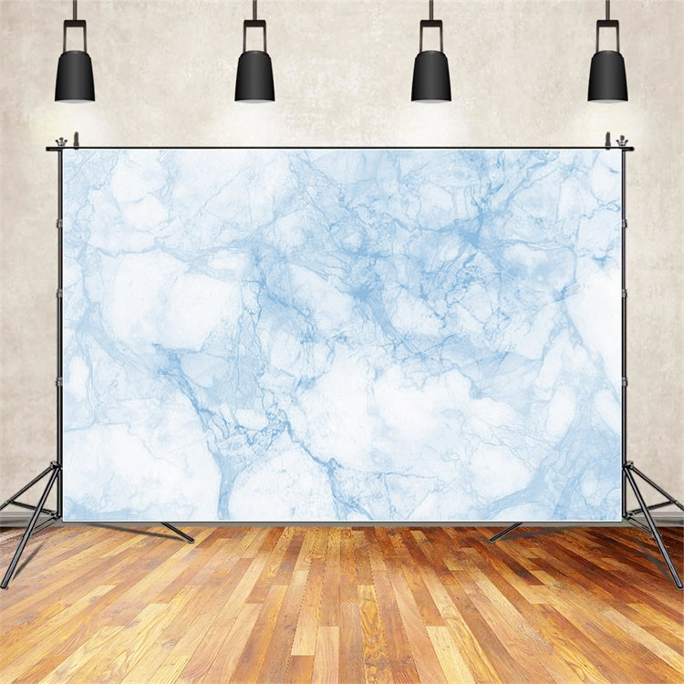 Blue Marble Backdrop Crystal Ice Blue Veins Backdrop UK GQ4-160