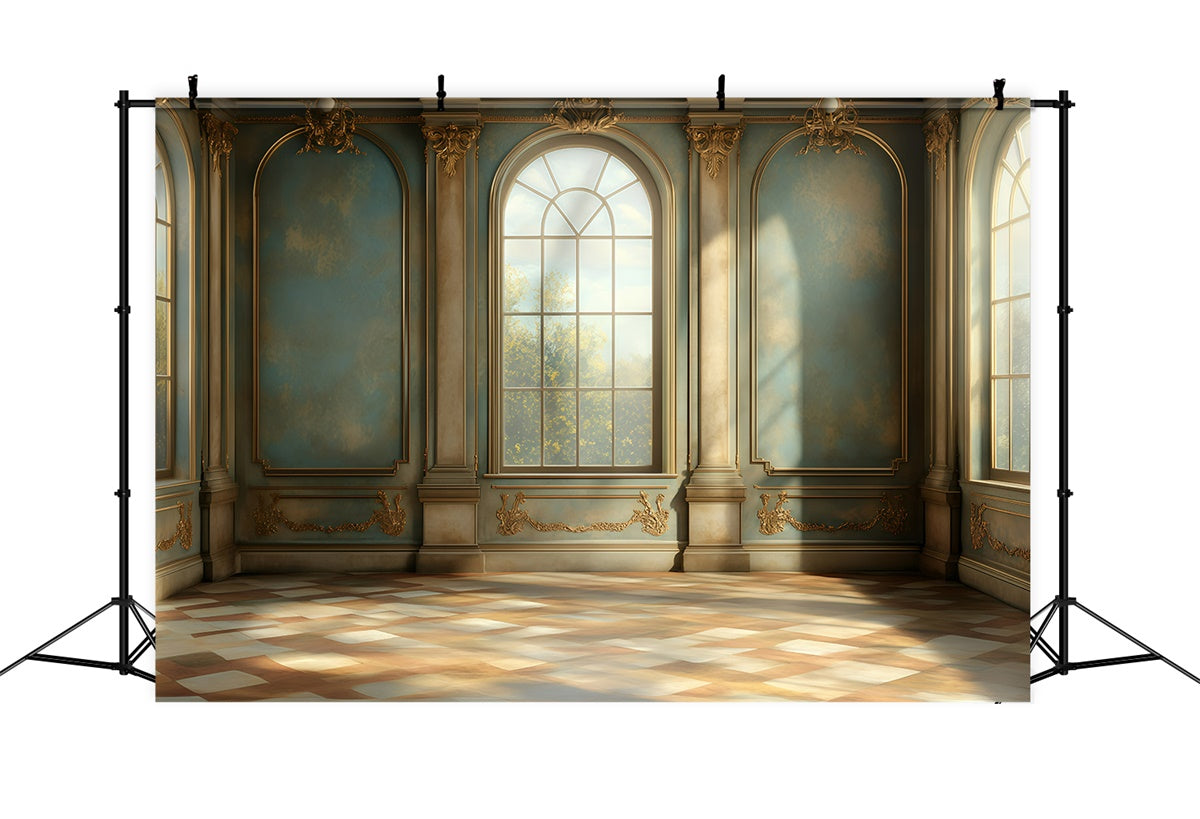 Retro Backdrops Dreamy Morning Light Palace Vintage Backdrops UK GQ4-315