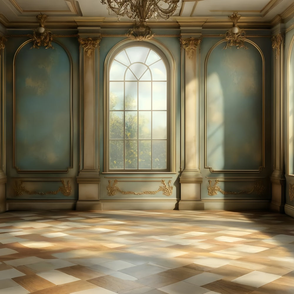 Retro Backdrops Dreamy Morning Light Palace Vintage Backdrops UK GQ4-315