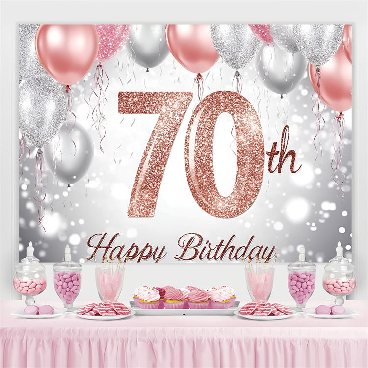 Backdrop Ideas For Birthday Balloons 70th Personalised Backdrop UK GQ4-4