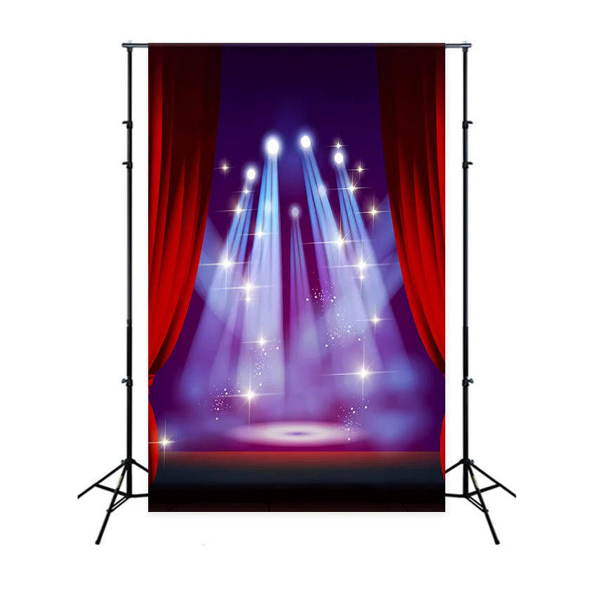 Backdrop Red Carpet Blue Spotlight Night Backdrop UK GQ4-79