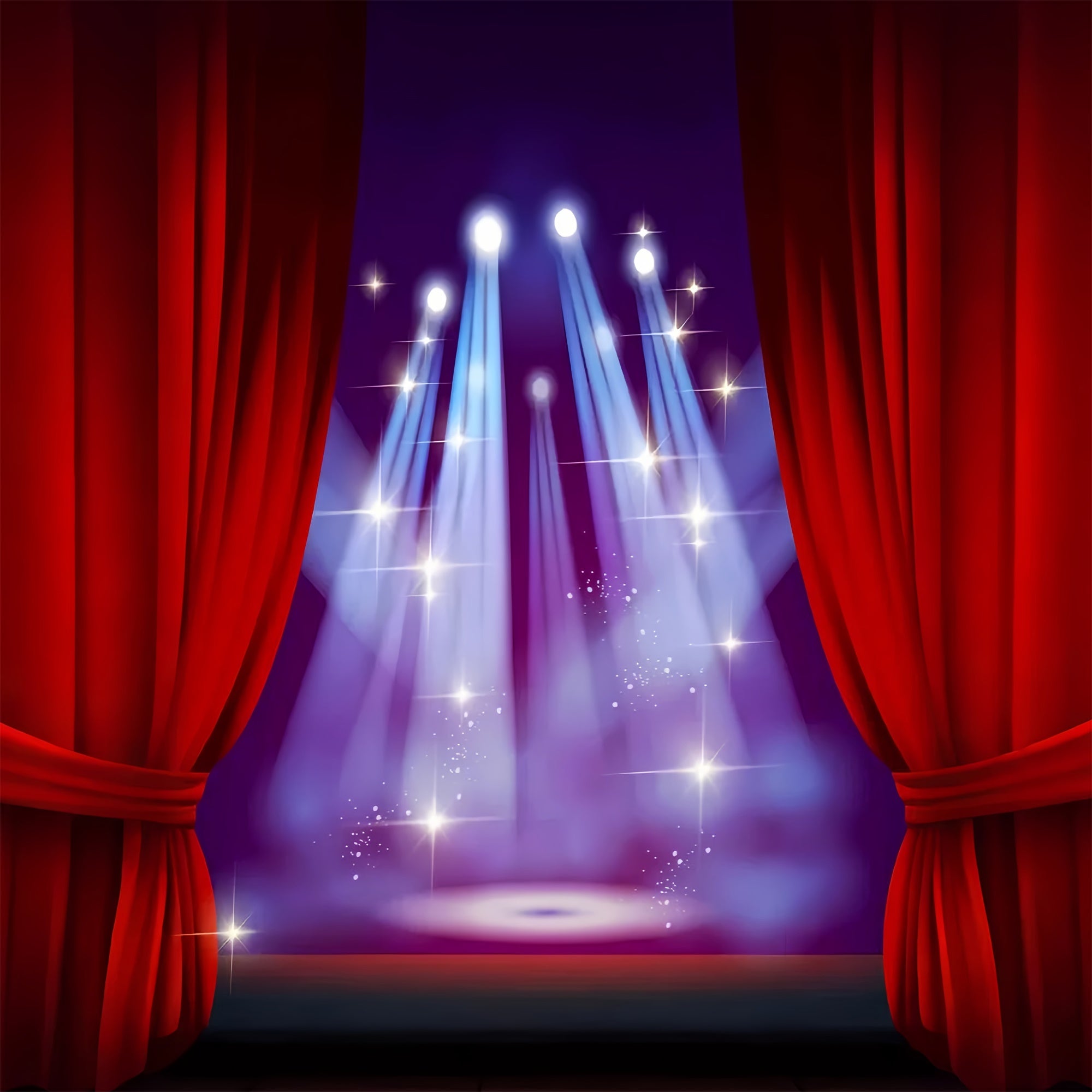 Backdrop Red Carpet Blue Spotlight Night Backdrop UK GQ4-79