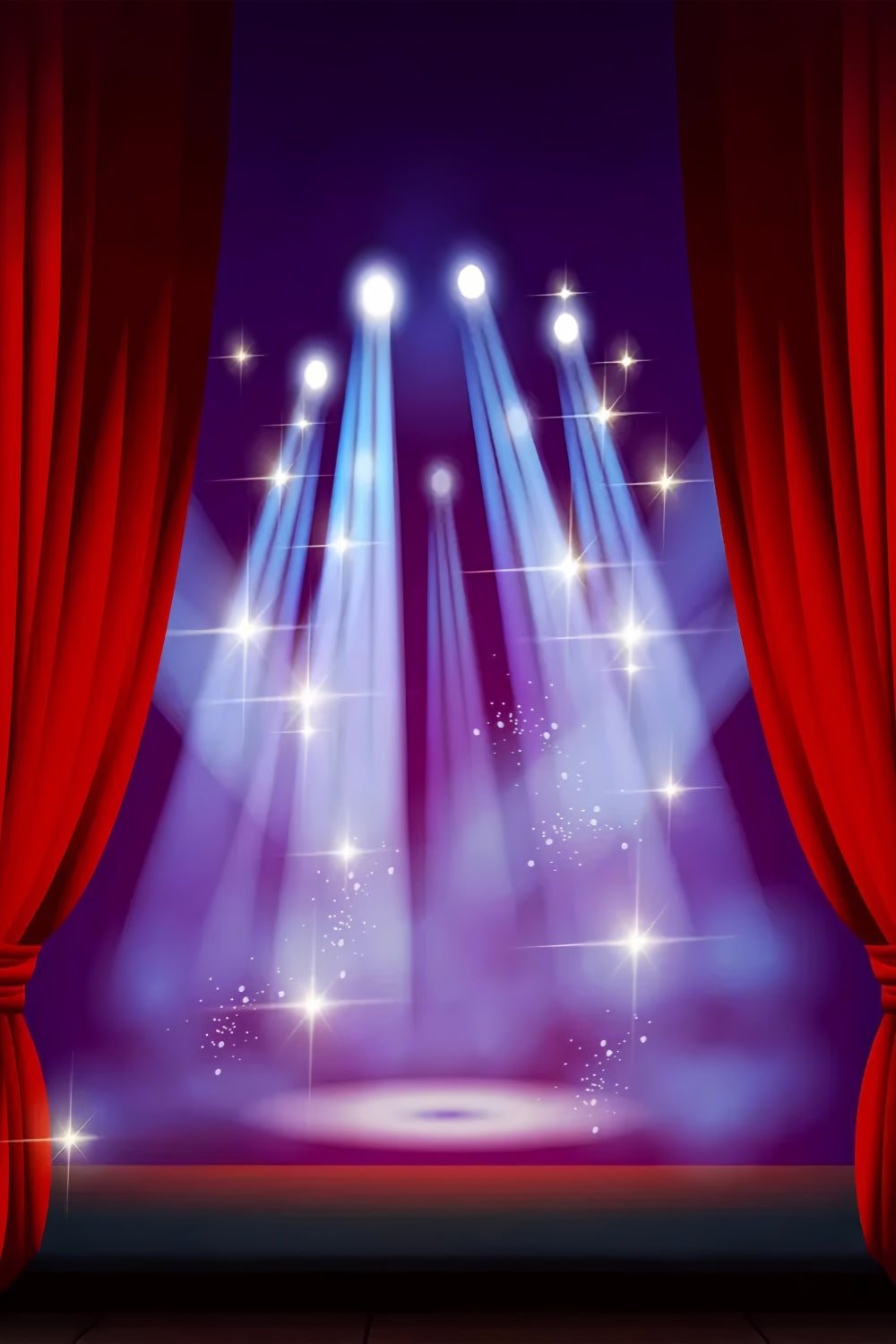 Backdrop Red Carpet Blue Spotlight Night Backdrop UK GQ4-79