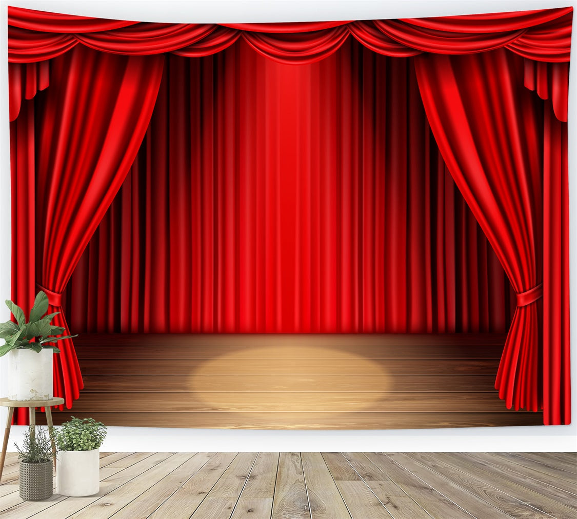 Backdrop Red Carpet Classic Red Curtain Stage Backdrop UK GQ4-80