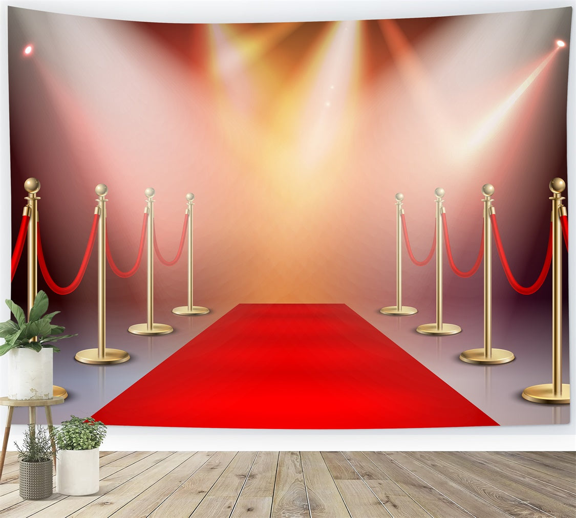 Red Carpet Photo Backdrop Stage Entrance Glow Backdrop UK GQ4-82