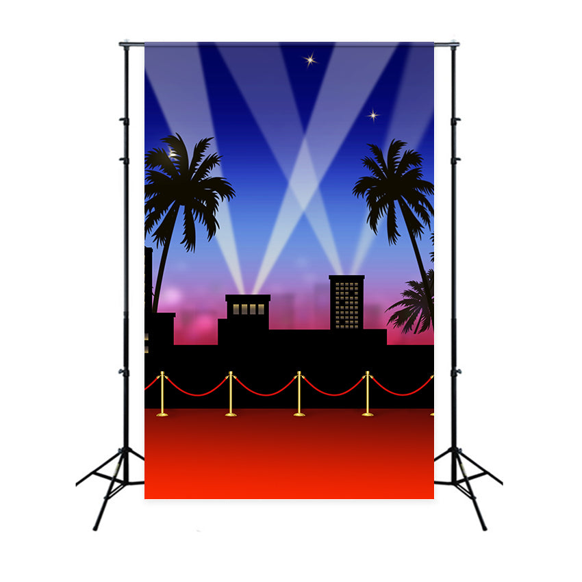 Backdrop Red Carpet Glamour Night Skyline Light Backdrop UK GQ4-84