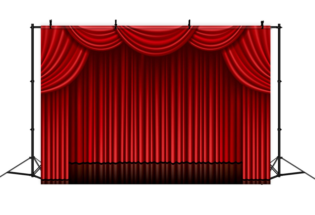 Red Carpet Backdrop Red Drapes Traditional Stage Backdrop UK GQ4-85