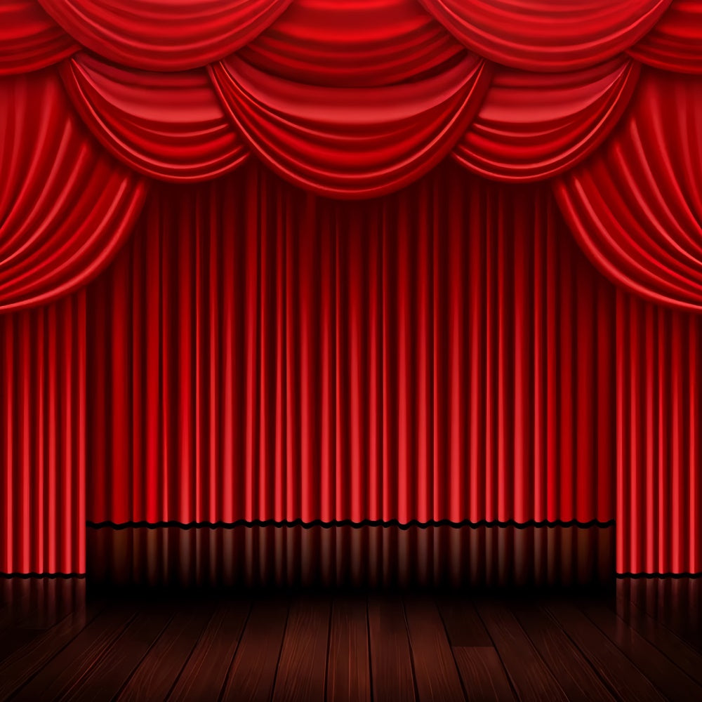Red Carpet Backdrop Red Drapes Traditional Stage Backdrop UK GQ4-85