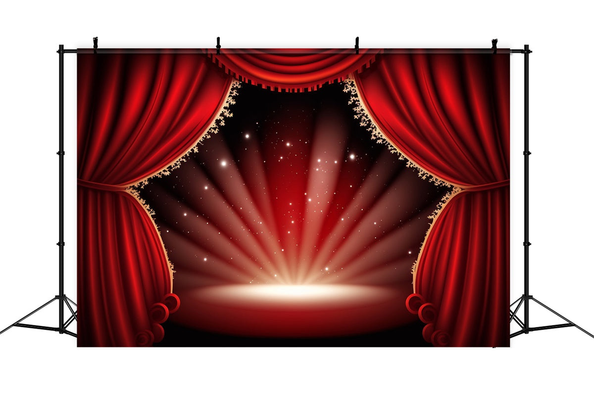 Backdrop Red Carpet Shimmering Lights Stage Backdrop UK GQ4-87