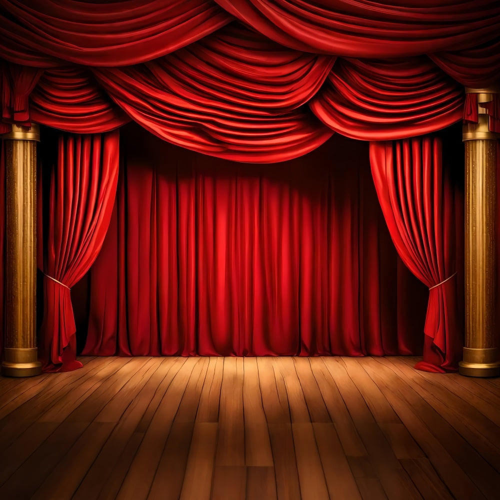 Backdrop Red Carpet Classic Stage Golden Pillar Backdrop UK GQ4-88