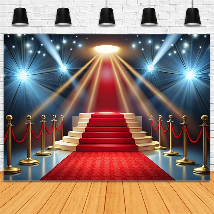 Red Carpet Backdrops Stage Celebration Lights Backdrop UK GQ4-95