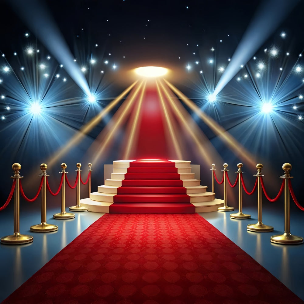 Red Carpet Backdrops Stage Celebration Lights Backdrop UK GQ4-95