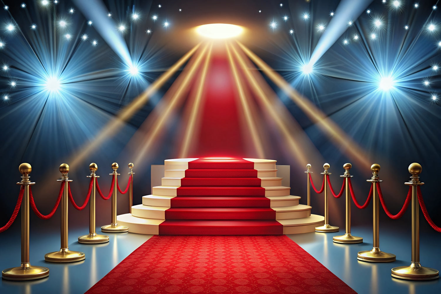 Red Carpet Backdrops Stage Celebration Lights Backdrop UK GQ4-95
