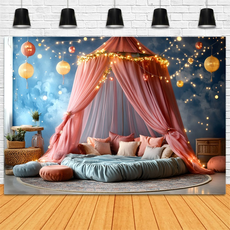 Carnival Theme Backdrop Glowing Canopy Cloud Room Backdrop UK GQ5-133