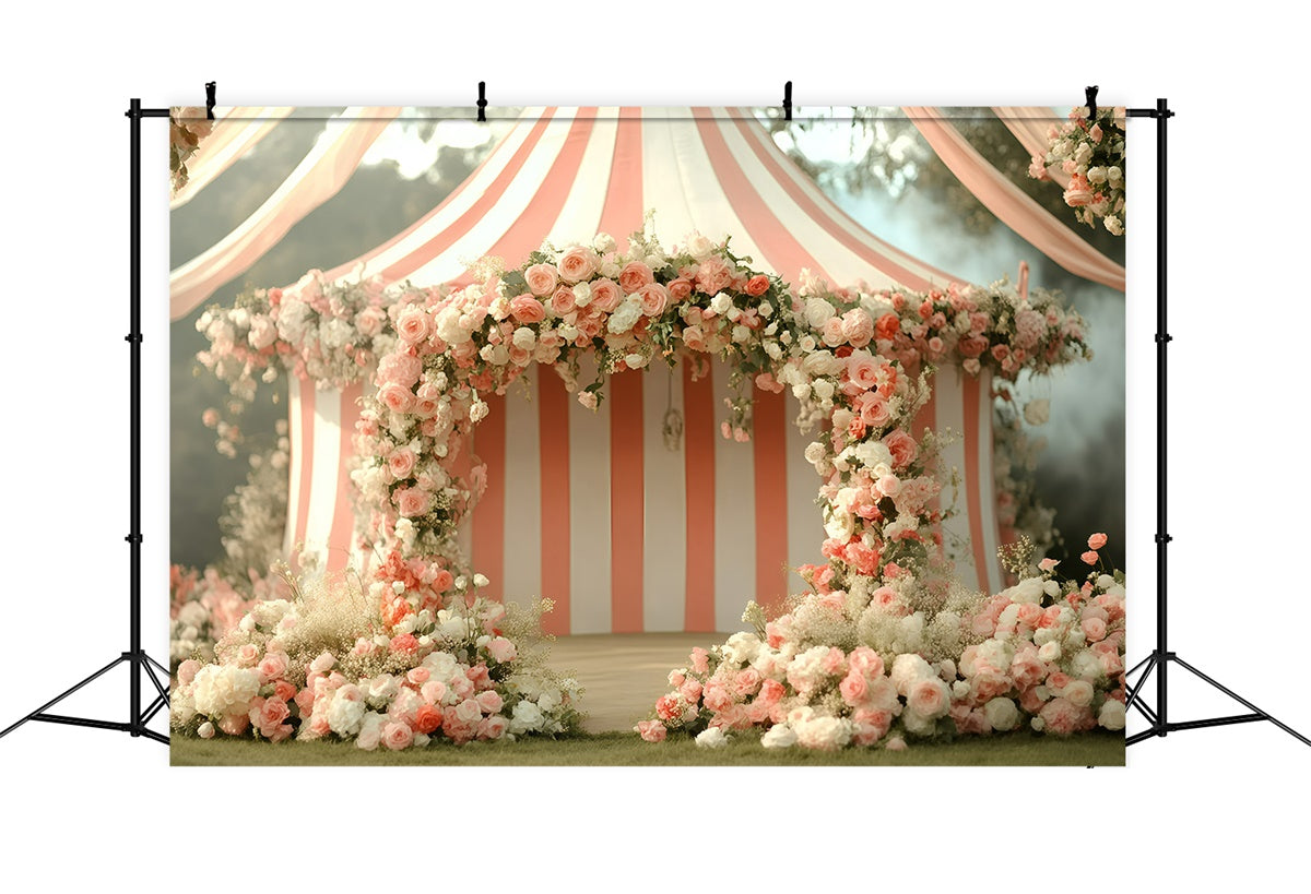 Carnival Photo Backdrop Romantic Rose Arch Tent Backdrop UK GQ5-134