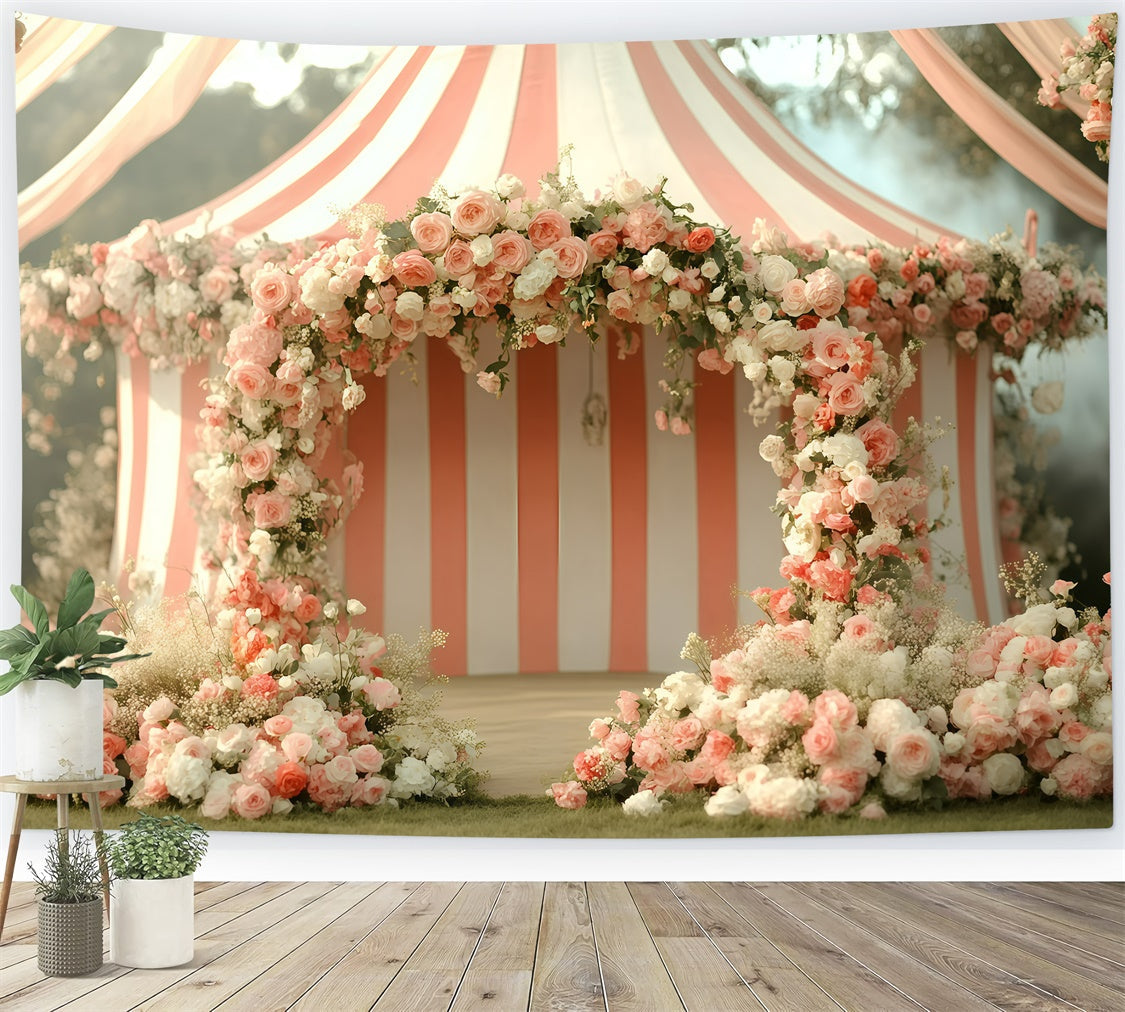 Carnival Photo Backdrop Romantic Rose Arch Tent Backdrop UK GQ5-134