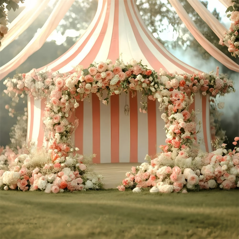 Carnival Photo Backdrop Romantic Rose Arch Tent Backdrop UK GQ5-134