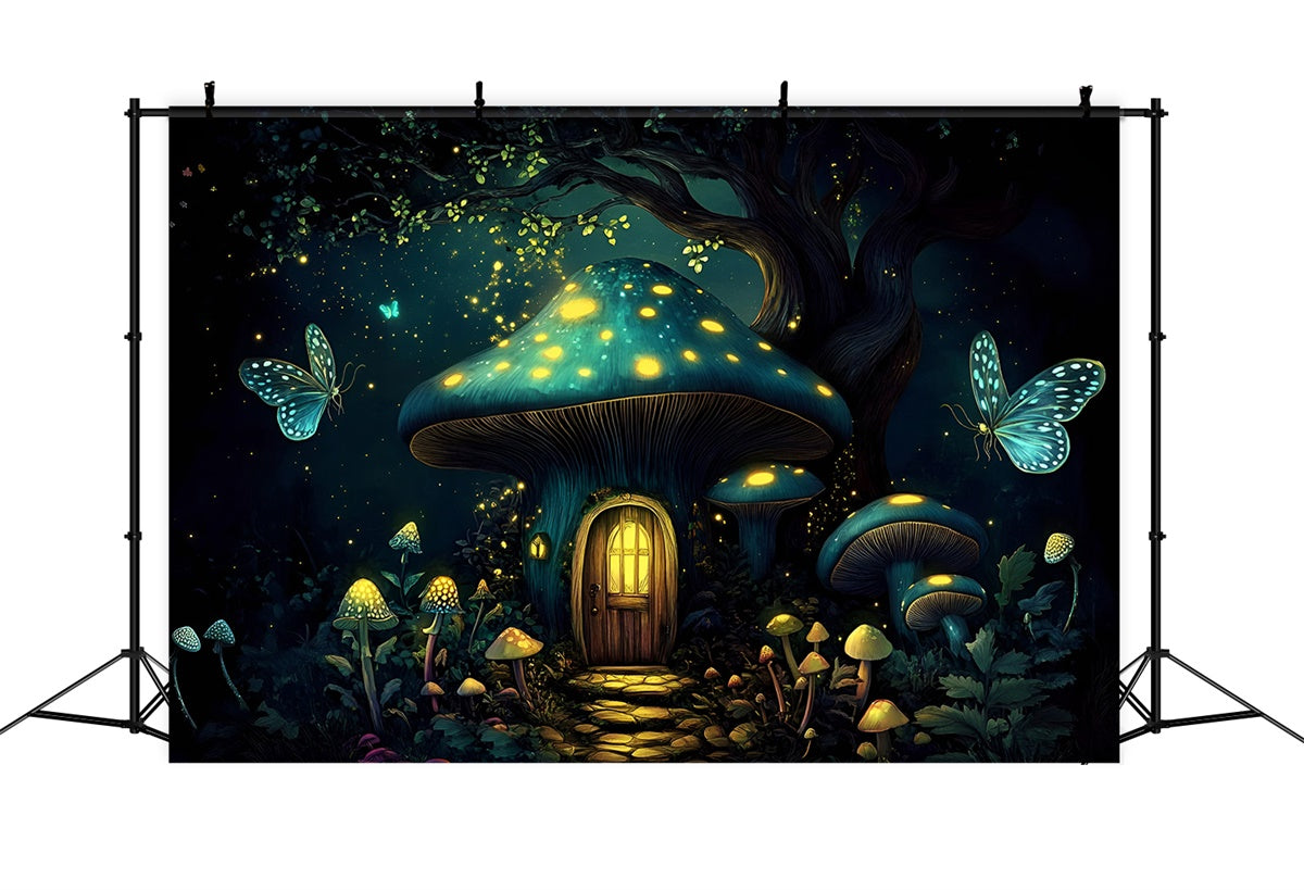 Children Backdrops Enchanted Mushroom Forest Backdrop UK GQ5-187