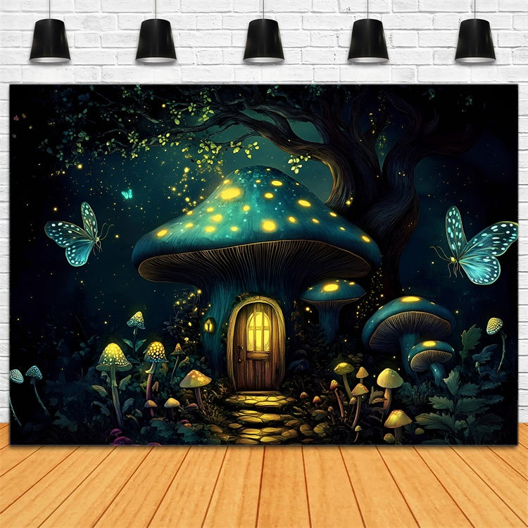 Children Backdrops Enchanted Mushroom Forest Backdrop UK GQ5-187