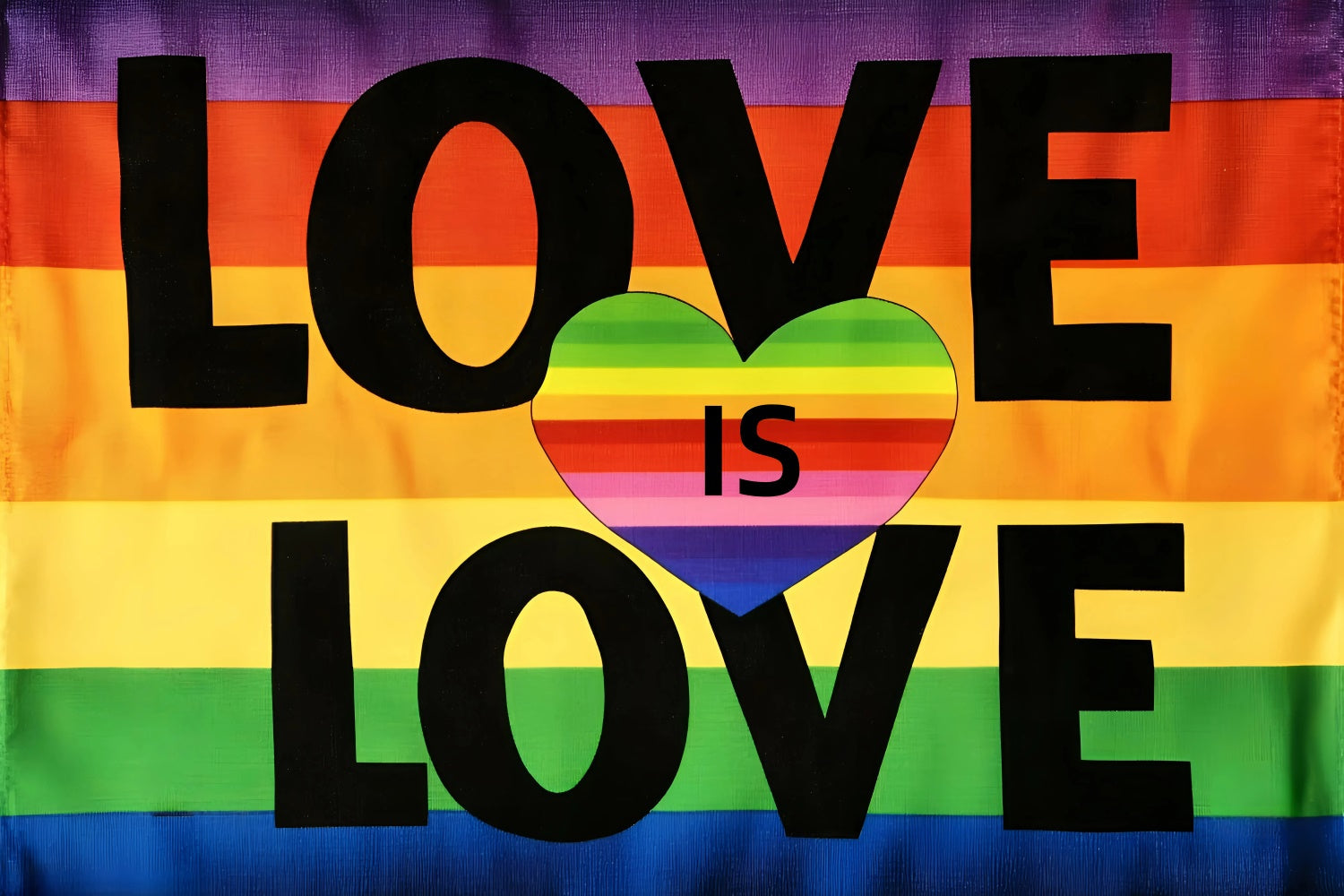 Pride Photo Backdrop Rainbow Heart Flag Backdrop UK GQ5-217