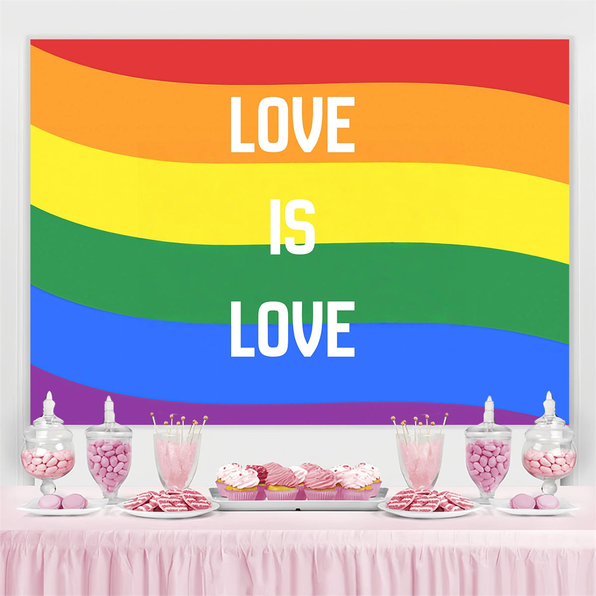Pride Photo Backdrop Bold Stripes Pride Backdrop UK GQ5-229