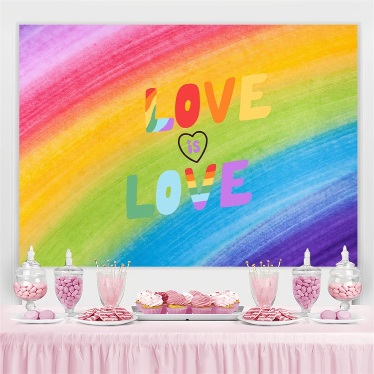 Pride Photo Backdrop Watercolor Pride Love Backdrop UK GQ5-232